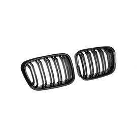 Nero griglie stile M3 a doppio rene per BMW Serie 3 E46 berlina, Touring 1998-2001, compatto 2001-2005