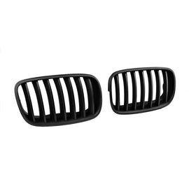 Nero opaco Griglie a doppio rene per BMW X5 E70 2007-2013, X6 E71 2008-2011