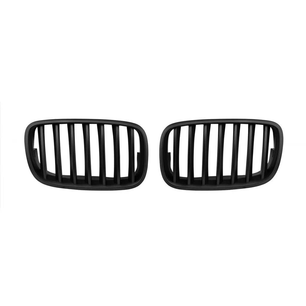 Nero opaco Griglie a doppio rene per BMW X5 E70 2007-2013, X6 E71 2008-2011