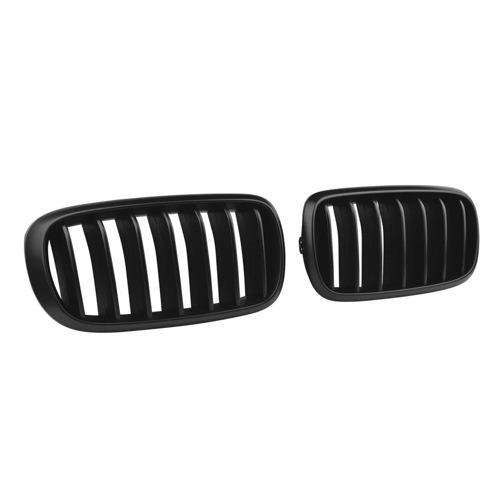 Nero opaco griglie a doppio rene per BMW X5 F15 2013-2018, X6 F16 2014-2019