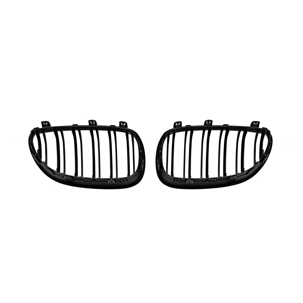 Nero opaco Griglie stile M5 a doppio rene per BMW Serie 5 E60 berlina, E61 Touring 2004-2010