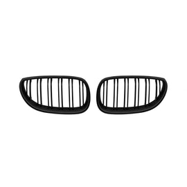 Nero opaco Griglie stile M5 a doppio rene per BMW Serie 5 E60 berlina, E61 Touring 2004-2010
