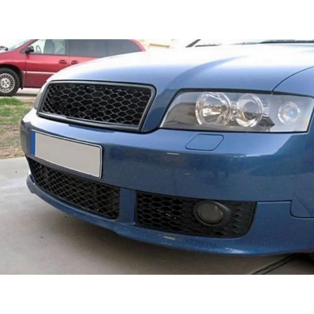 Nero opaco griglia stile RS per Audi A4 B6 berlina, wagon 2000-2004