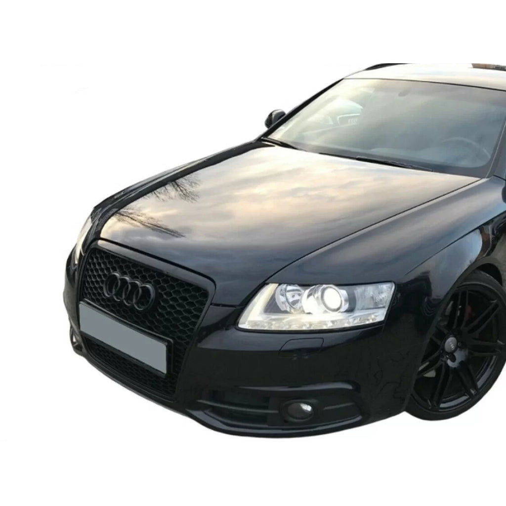 Nero opaco griglia stile RS per Audi A6 C6 berlina, wagon 2009-2011