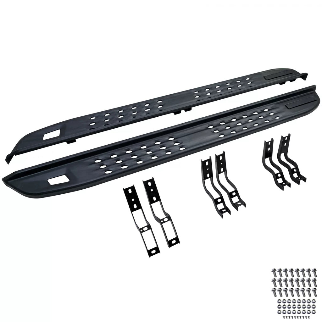 Nero perforated Pedane laterali per Ford Ranger T6 T7 T8 T9 inclusi Raptor