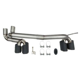 Nero tuning Terminali di scarico kit M4-tipo per BMW Serie 3 E90 berlina, E91 station wagon 2005-2011