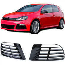 Carica l'immagine nel visualizzatore di Gallery, Nero ventilation griglia coperture per R20 paraurti coppia per VW Golf 6 5K1 09-13