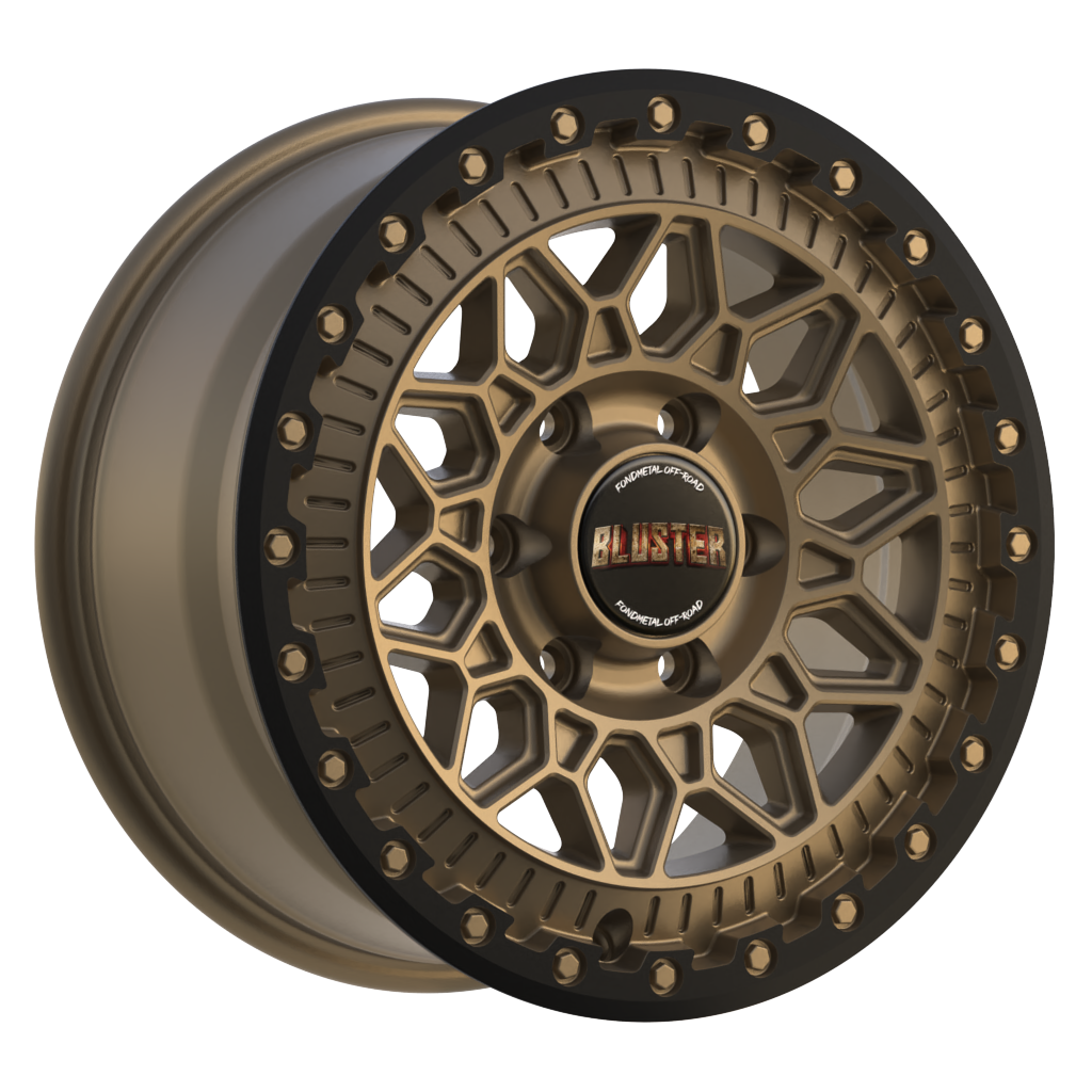 Cerchio in Lega Fondmetal OFF-ROAD BLUSTER (8400) 18x8 ET40 5x114.3 MATT BRAUN BLACK  LIP