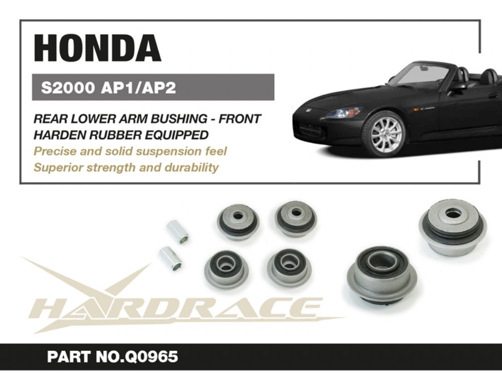 Boccole bracci inferiori posteriori Hardrace Honda S2000 – anteriori, kit 6 pezzi – foto 2