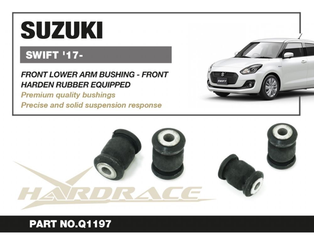 Boccole anteriori per bracci inferiori anteriori Hardrace Suzuki Swift MK6 – kit 2 pezzi – foto 2