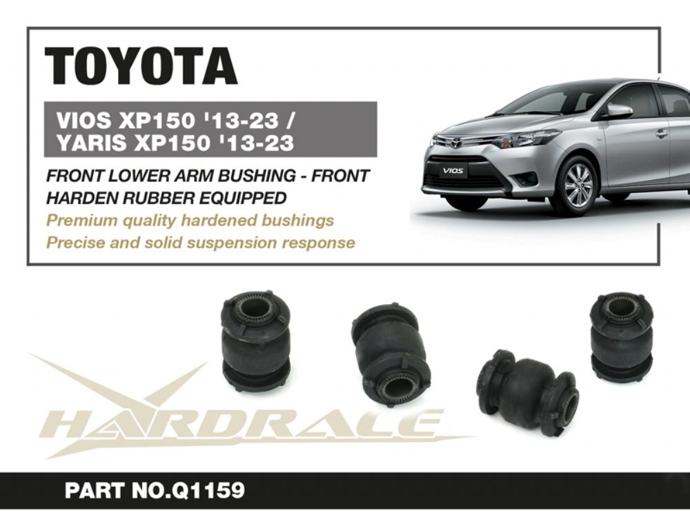 Boccole anteriori per bracci inferiori anteriori Hardrace Toyota Vios e Yaris MK3 XP150 – 2 pezzi – foto 2