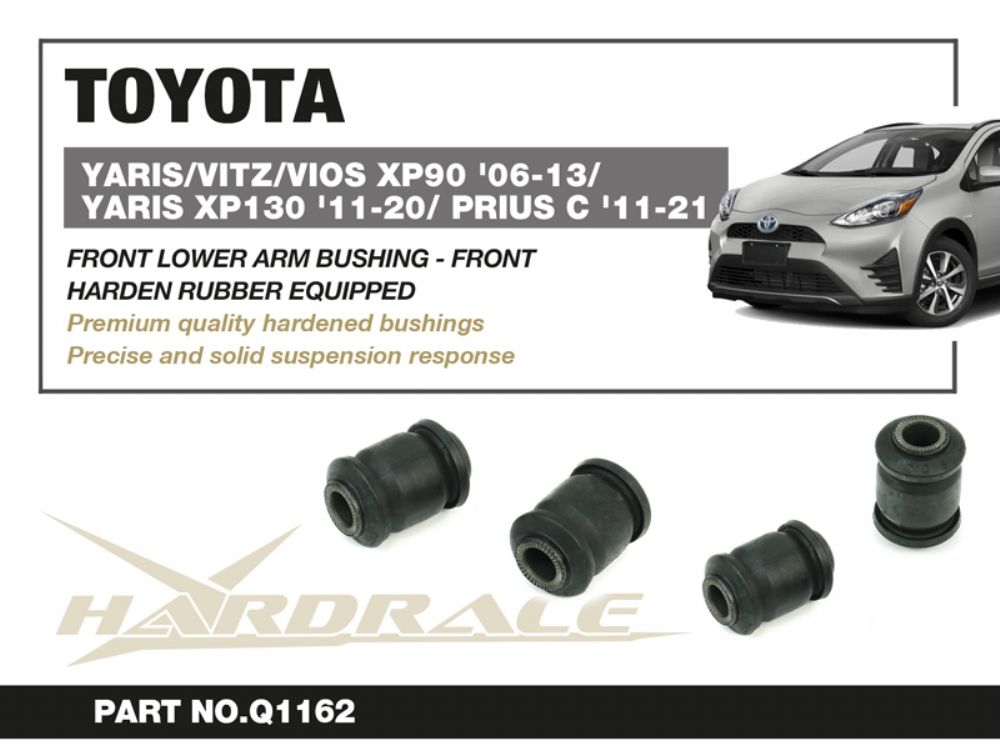 Boccole anteriori per bracci inferiori anteriori Hardrace Toyota Yaris MK2 e MK3, Vios MK2 e Prius c – 2 pezzi – foto 2