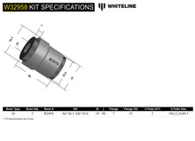 Boccole attacco ammortizzatore posteriore al braccio Whiteline per Mitsubishi Lancer EVO 4, 5, 6, 7, 8 e 9 — dettaglio 4