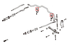 Boccole barra antirollio anteriore in termoplastico Hardrace Honda Accord MK4 MK5 27 mm – kit 2 pezzi – foto 2