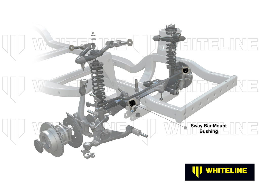 Boccole barra antirollio anteriore Whiteline 21 mm per Volkswagen Transporter e Caravelle T3 — dettaglio 1
