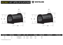 Boccole barra antirollio anteriore Whiteline 22,2 mm per Toyota Corolla, Prius, RAV4 e Lexus CT200h — dettaglio 5