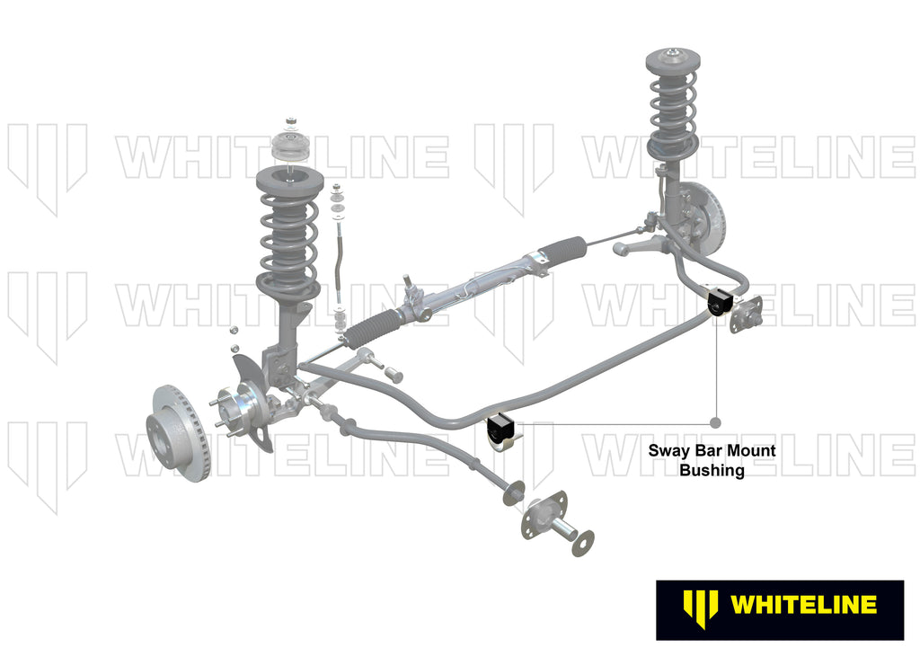 Boccole barra antirollio anteriore Whiteline 22 mm per Nissan Datsun 1600 P510 e 240Z S30 — dettaglio 1