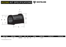 Boccole barra antirollio anteriore Whiteline 24 mm per Mitsubishi Lancer EVO 7, 8 e 9 — dettaglio 4