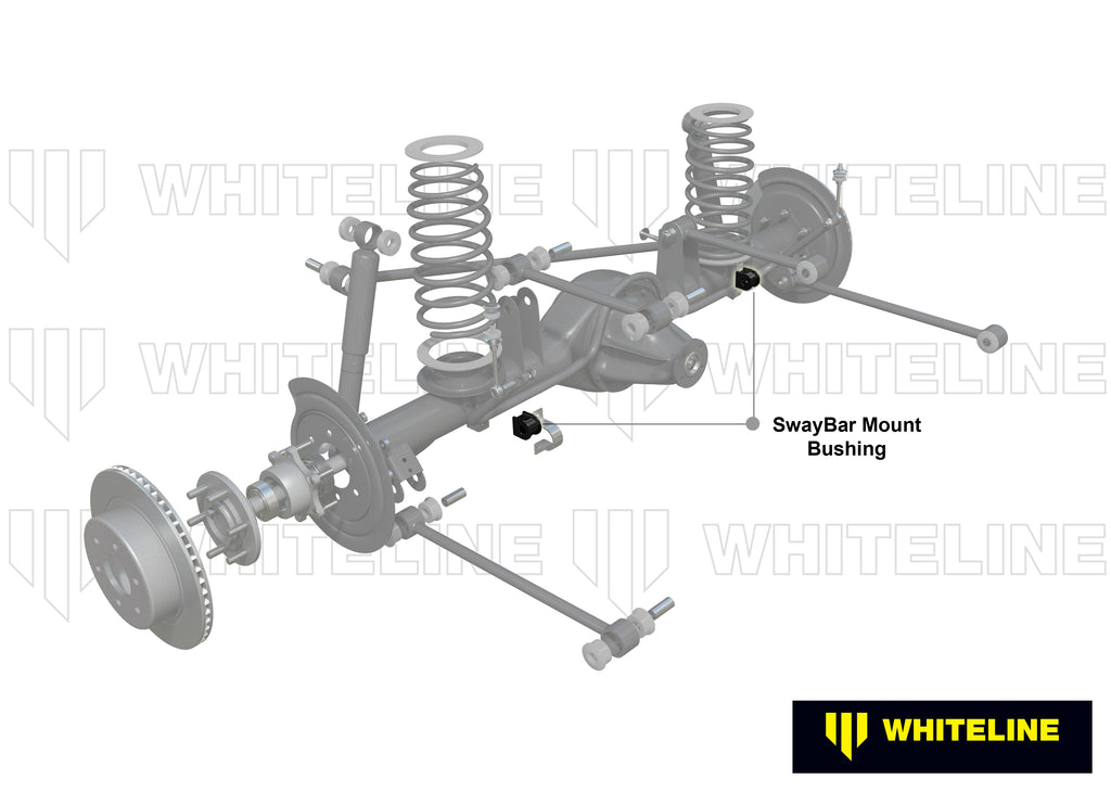 Boccole barra antirollio anteriore Whiteline 33 mm per Jeep Gladiator JT e Wrangler JL — dettaglio 1