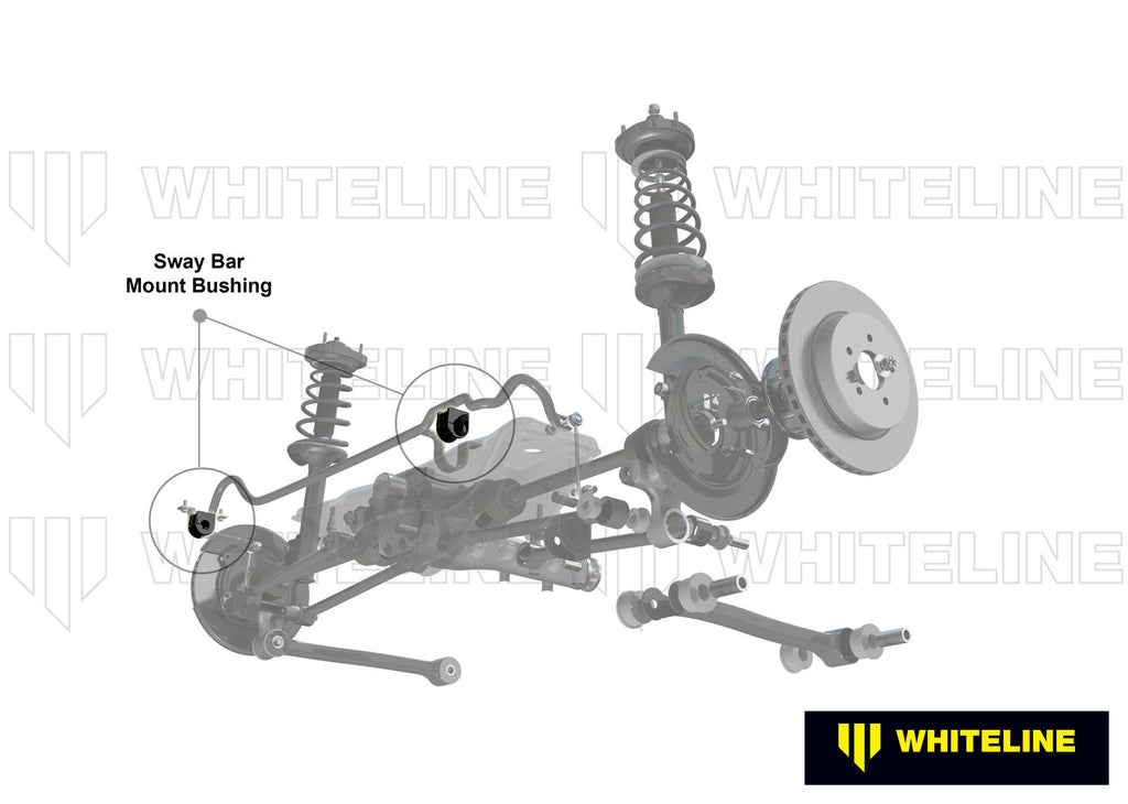 Boccole barra antirollio posteriore Whiteline 16 mm per Toyota Camry XV10 e Holden Apollo JM/JP — dettaglio 1