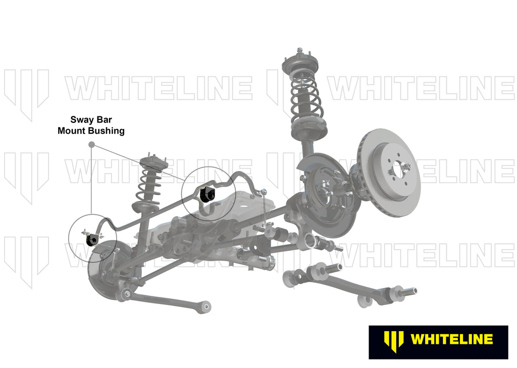 Boccole barra antirollio posteriore Whiteline 18 mm per Nissan Maxima, Skyline e Pintara — dettaglio 1
