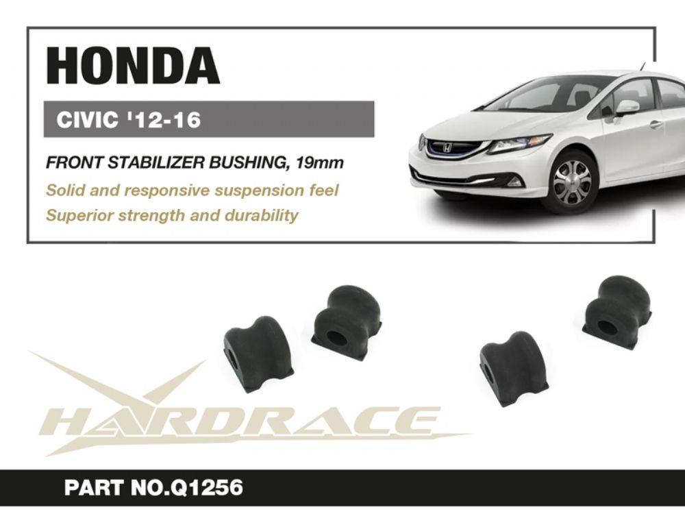 Boccole barra stabilizzatrice anteriore Hardrace Honda Civic MK9 FG e FB – 19 mm – 2 pezzi – foto 2
