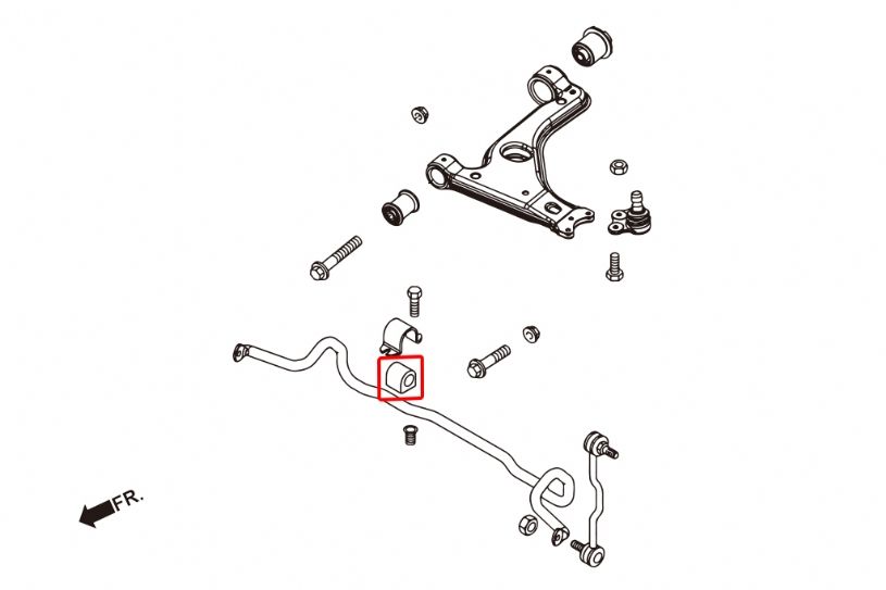 Boccole barra stabilizzatrice anteriore Hardrace Opel Astra H – 17 mm – 2 pezzi – foto 2
