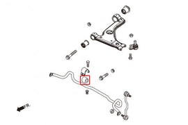 Boccole barra stabilizzatrice anteriore Hardrace Opel Astra H – 17 mm – 2 pezzi – foto 2
