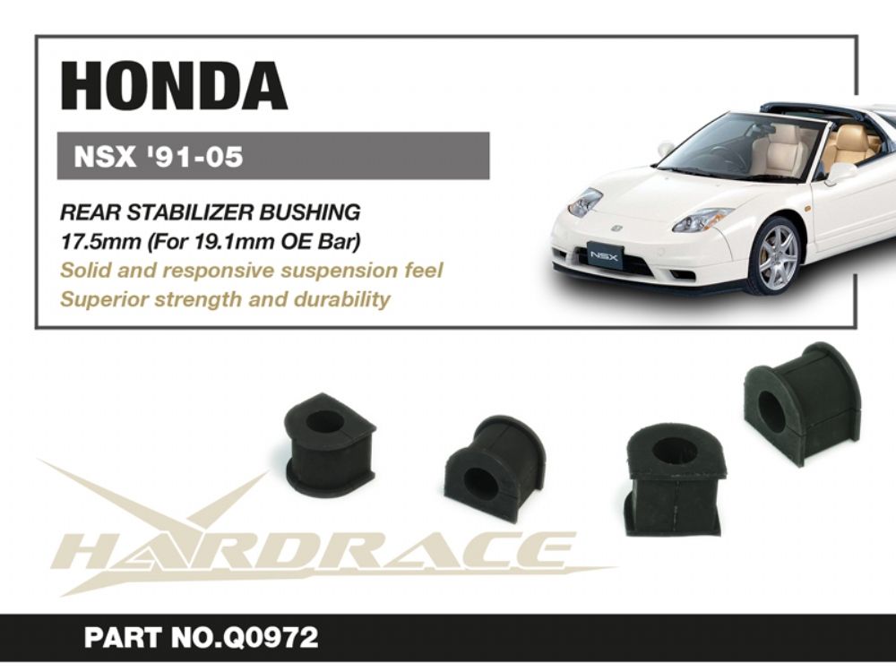 Boccole barra stabilizzatrice posteriore Hardrace Honda e Acura NSX – barra originale 19,1 mm – 2 pezzi – foto 2