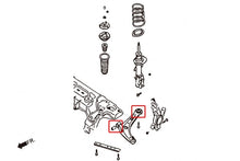 Boccole bracci inferiori anteriori in gomma Hardrace Ford Fiesta MK7 e Mazda 2 DE – kit 4 pezzi – foto 2