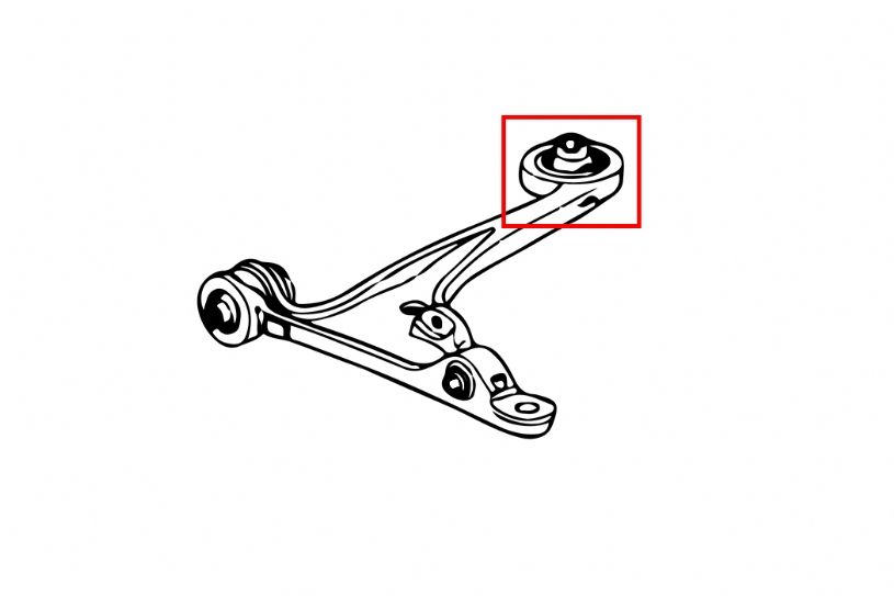 Boccole bracci inferiori anteriori in gomma Hardrace Honda S2000 – kit 2 pezzi – foto 2