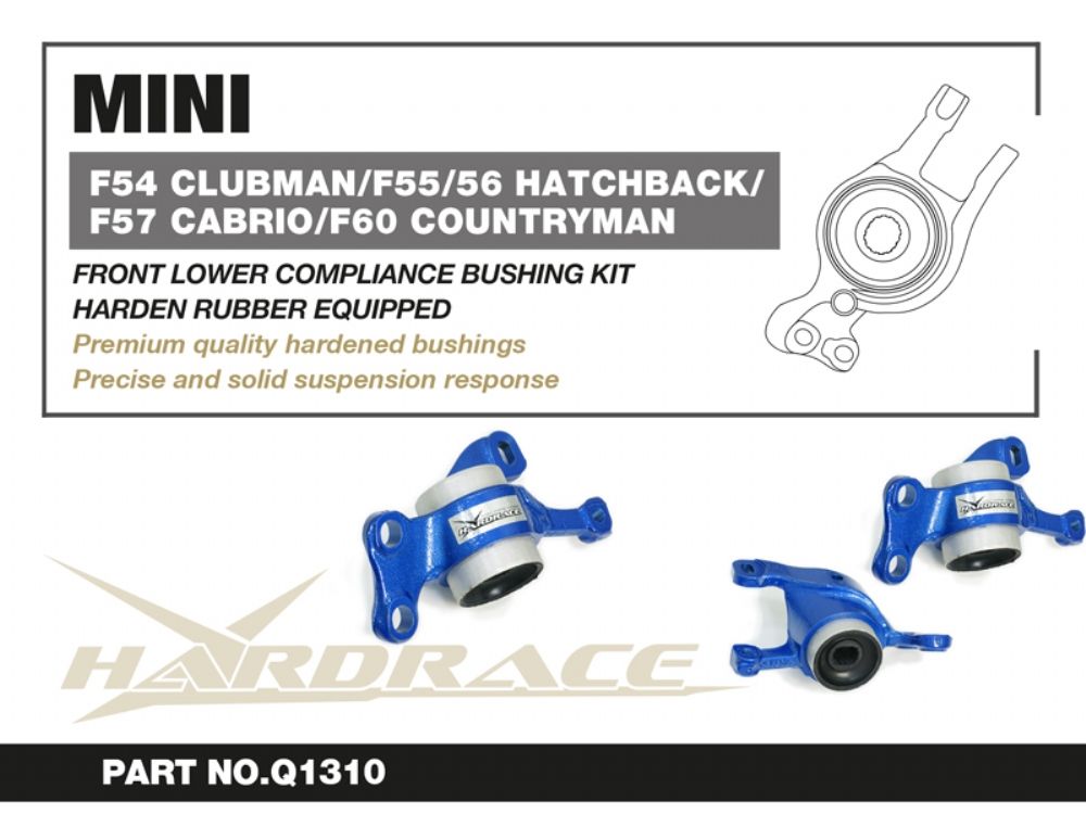 Boccole bracci inferiori anteriori sede posteriore Hardrace MINI e BMW – 2 pezzi – foto 2