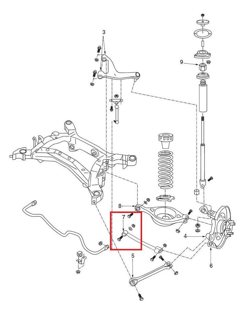 Boccole bracci inferiori posteriori curvi Hardrace Nissan 350Z Skyline Infiniti G35 – kit 2 pezzi – foto 2