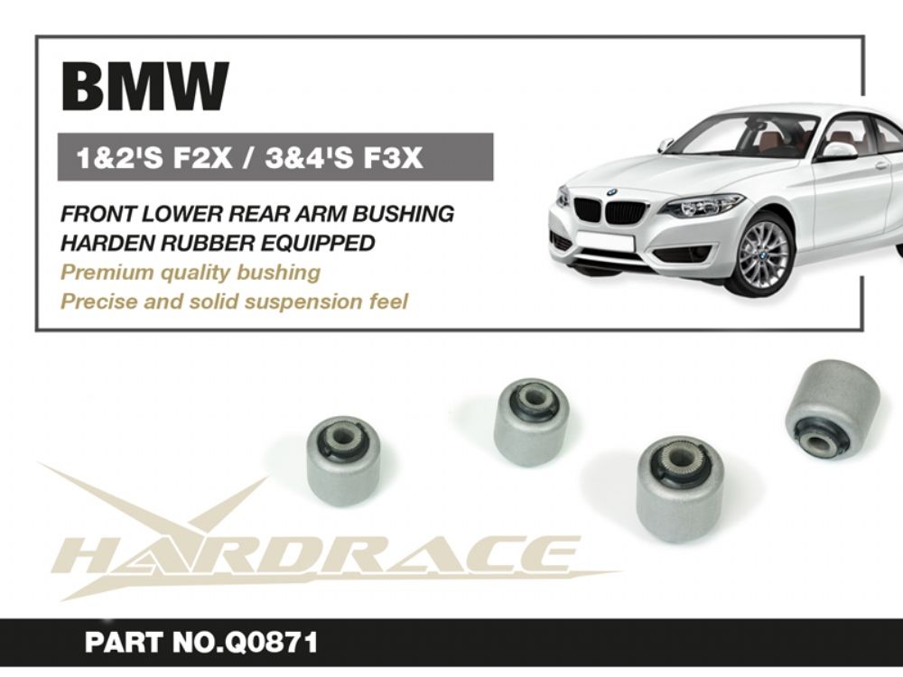 Boccole bracci inferiori posteriori della sospensione anteriore Hardrace BMW Serie 1, 2, 3 e 4, X3 e X4 – 2 pezzi – foto 2