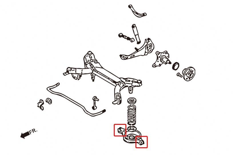 Boccole bracci inferiori posteriori Hardrace Mazda 6 MK1 – kit 4 pezzi – foto 2