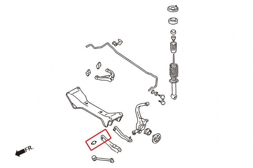 Boccole bracci inferiori posteriori in gomma Hardrace Mitsubishi Eclipse MK2 MK3 e Galant MK8 – kit 2 pezzi – foto 2