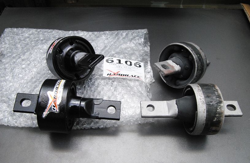 Boccole bracci longitudinali posteriori Hardrace Honda – kit 2 pezzi – foto 2
