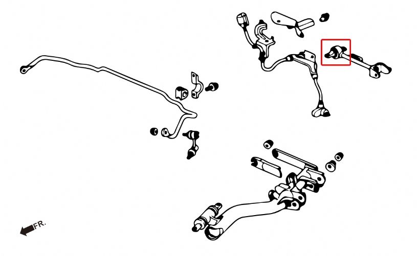 Boccole bracci superiori posteriori in gomma Hardrace Honda Civic MK7 e Integra DC5 – kit 2 pezzi – foto 2
