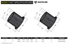 Boccole braccio inferiore anteriore interne anteriori Whiteline per Mazda MX-5 NC e RX-8 FE — dettaglio 4