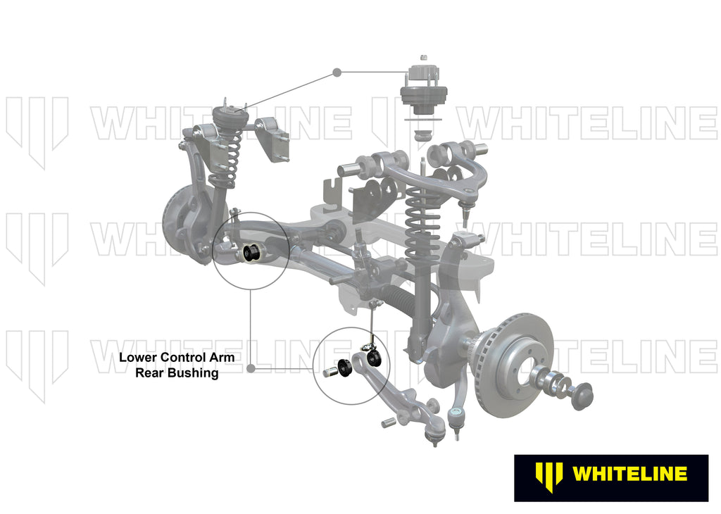 Boccole braccio inferiore anteriore Whiteline per Chrysler 300C e Dodge Challenger MK3 — dettaglio 1