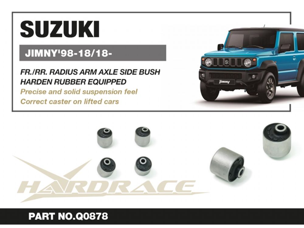 Boccole eccentriche bracci di reazione anteriori lato ponte Hardrace Suzuki Jimny MK3 e MK4 – 4 pezzi – foto 2