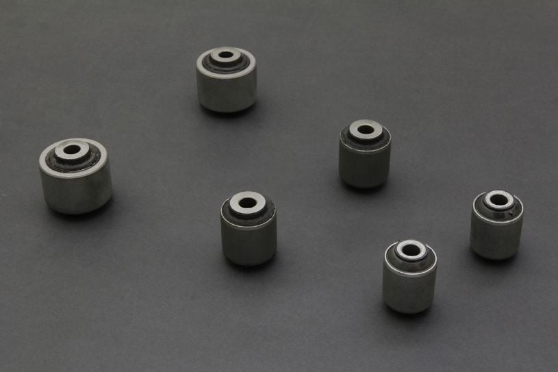 Boccole in gomma per bracci inferiori posteriori in alluminio Hardrace Mitsubishi Lancer EVO 4–9 – kit 6 pezzi – foto 1