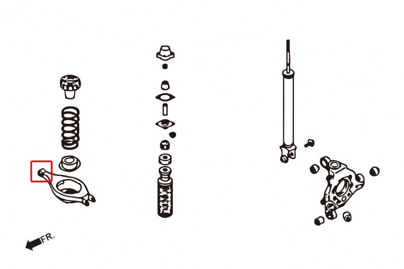 Boccole interne bracci ammortizzatori posteriori Hardrace Nissan 350Z Skyline Infiniti G35 – kit 2 pezzi – foto 2