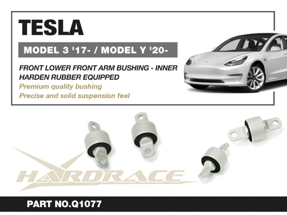 Boccole interne per bracci inferiori anteriori Hardrace Tesla Model 3 e Model Y – kit 2 pezzi – foto 2