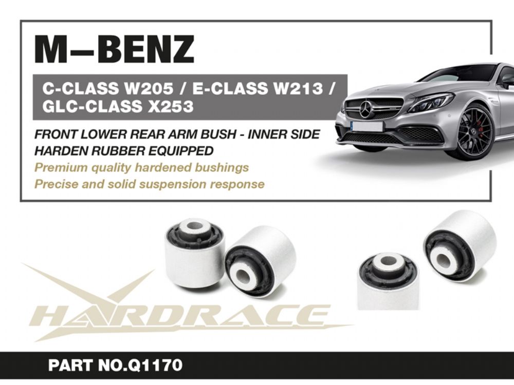 Boccole interne per bracci inferiori posteriori avantreno Hardrace Mercedes Classe C W205, Classe E W213 e GLC X253 – 2 pezzi – foto 2