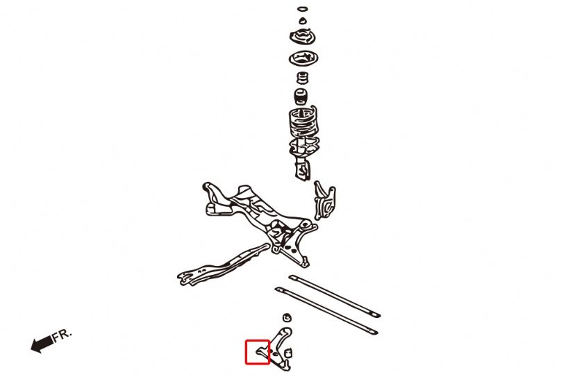 Boccole lato anteriore bracci sospensione in gomma Hardrace Mitsubishi Lancer EVO 7–10 – kit 2 pezzi – foto 2