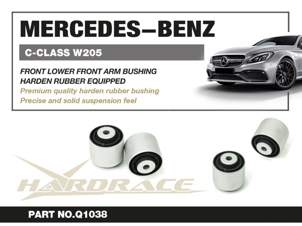 Boccole per bracci inferiori anteriori avantreno Hardrace Mercedes Classe C W205, Classe E W213 e GLC X253 – 2 pezzi – foto 2
