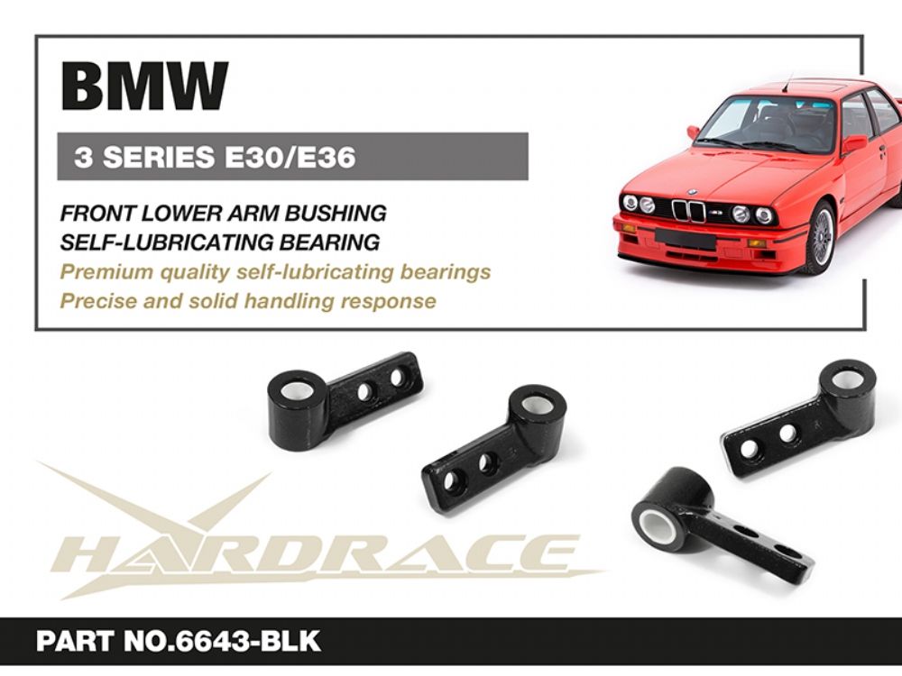Boccole per bracci inferiori anteriori Hardrace BMW Serie 3 E30 – 2 pezzi – foto 2