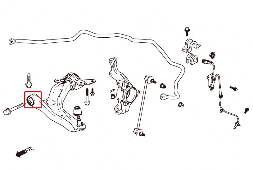 Boccole per bracci inferiori anteriori Hardrace Honda Jazz MK2 GE, MK3 GK e MK4 GR – 2 pezzi – foto 2