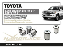 Boccole per bracci inferiori anteriori Hardrace Toyota Land Cruiser J200 e Lexus LX MK3 – kit 4 pezzi – foto 2